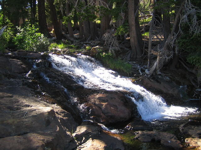 The waterfall next to our campsite