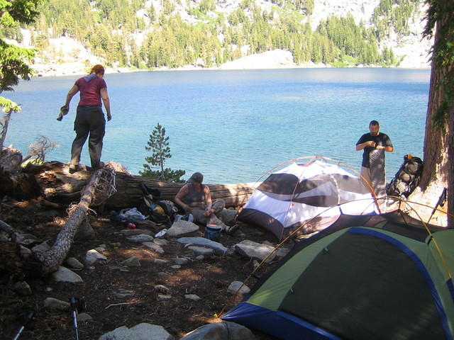 Our campsite at Dick's Lake