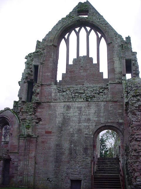 Ruins of Dryburgh Abbey in Scotland