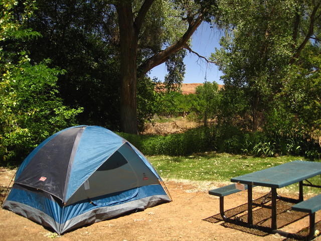 Our campsite in Moab