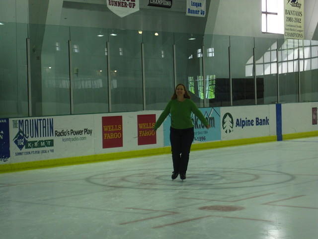 Carrie went ice skating.