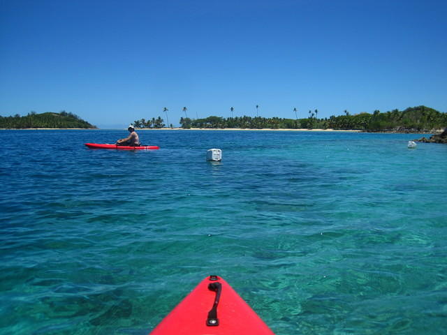 Kayaking around Malolo