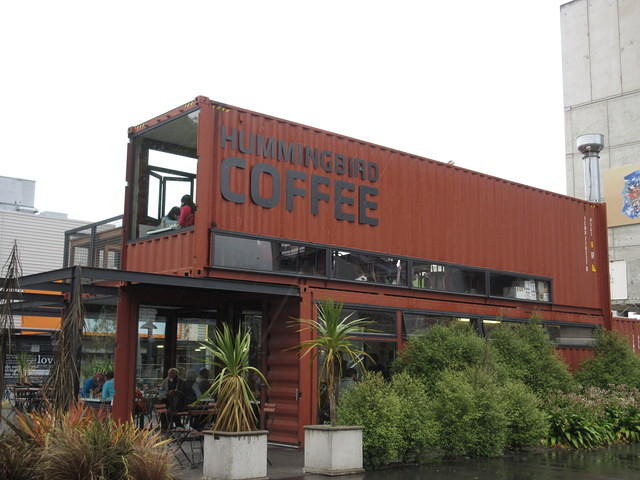 In order to speed up recovery of Christchurh after the earthquakes, they created a downtown area made out of shipping containers.