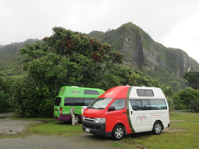 The morning after the rain.  We can finally check out our gorgeous location of Punakaiki in Papaoa National Park.