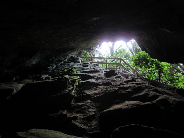 Exploring the caverns