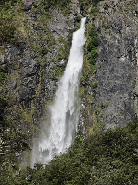 Punchbowl falls from the beginning of the trail up to the base.