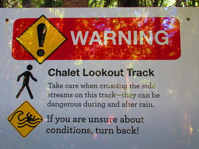 Lots of warning about this trail