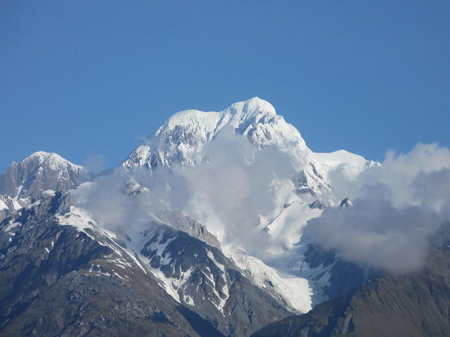 Mt. Cook as viewed from Lake Matheson