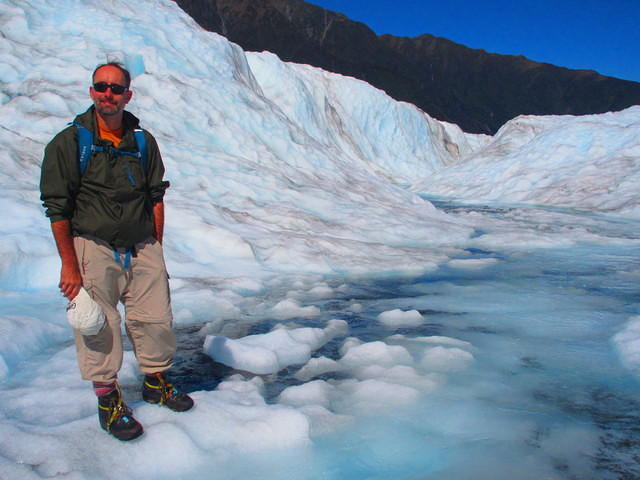Hiking on the glacier