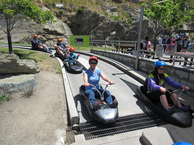 The end of the luge (it is too fast to take a picture during the ride.)