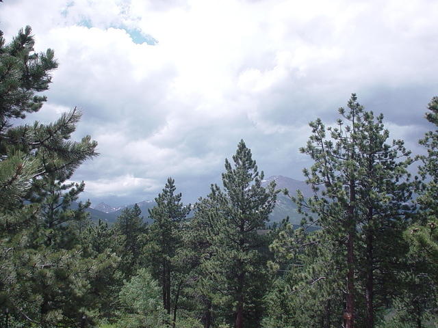 Thunderstorm gathering overhead