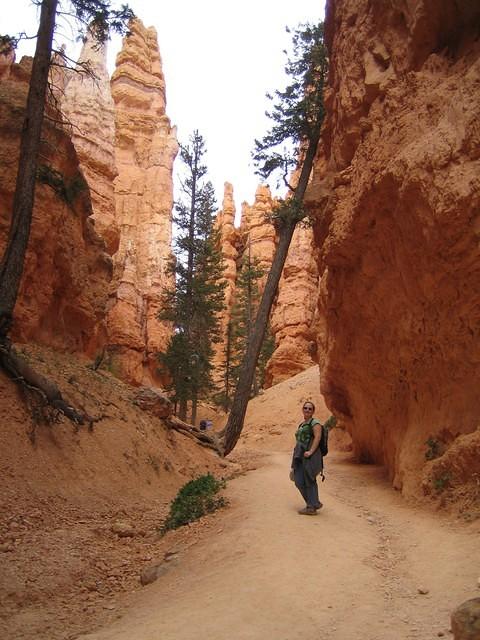 Hiking up Navajo Canyon