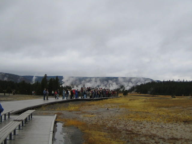 All the people watching and waiting