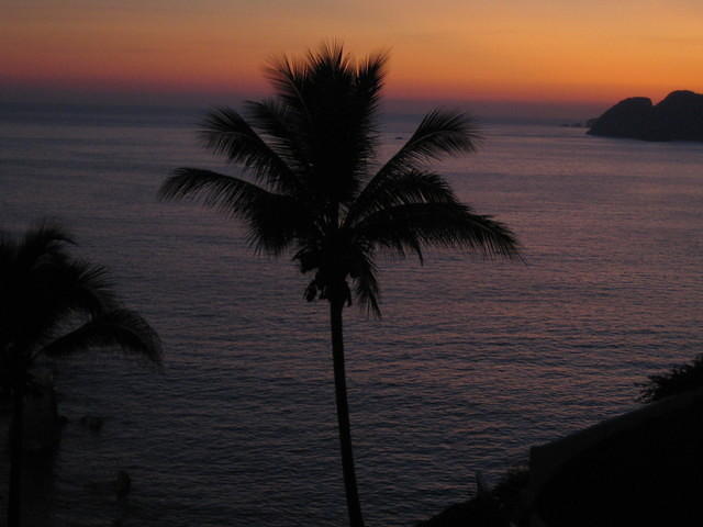 sunset from the porch