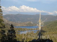 Looking back to Echo Lakes