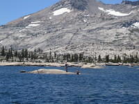 Swimming in Lake Aloha