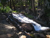 The waterfall next to our campsite