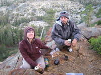 Enjoying a beer at the end of the day