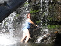 Enjoying a shower
