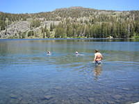 Swimming in Gilmore Lake