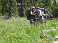 Hanging out on Dick's Pass