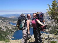 Goofing round on Dick's Pass