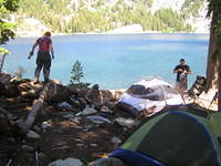 Our campsite at Dick's Lake