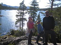 Hanging out above our campsite
