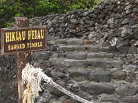 Captain Cook first landed here in January 1779.  He was believed to be the returning god Lono.