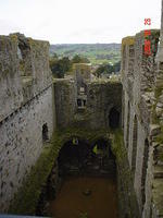 The great hall with the kitchen below