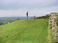 Hadrian' Wall was built by the Romans to keep out the Scots and Picks