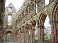 The church is built in the Romanesque and early Gothic styles
