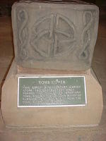 This is the oldest tombstone we've every seen - dated 1147