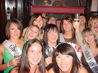 We became surrounded by a bachelorette party from Manchester, England