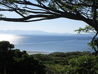 That is Fiji in the distance.