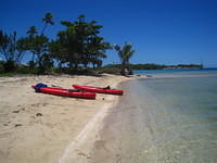Chillin' on our own private beach