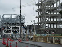 Lots of construction in downtown Christchurch.  They are still recovering from a 7.1 earthquake in 2010 and 6.3 in 2011 which left massive destruction of their downtown area.