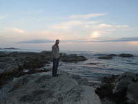 Exploring the beaches and cliffs around Kaikoura.