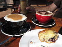 Taking a break for some hot beverages.