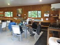 The living space at Jackson's retreat.