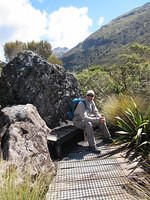 Hiking the Dobson Valley nature trail.