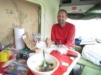 Dinner before heading out of Arthur's Pass National Park.