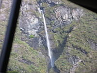 Our view of Bridal Veil Falls while we eat dinner.