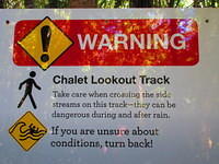 Lots of warning about this trail