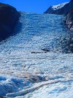 Another group up on the glacier.  Yes, it really is that blue, but so much more spectacular in real life.