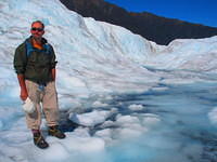 Hiking on the glacier