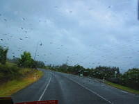 Raining on the drive from Milford Sound to Te Anau