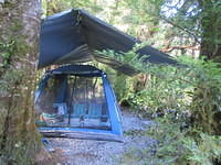 This cozy community tent was what kept us all safe from the vicious hungry sandflies.