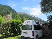 Our campsite in Queenstown