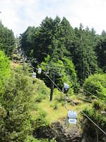 Taking the gondola ride up from Queenstown.